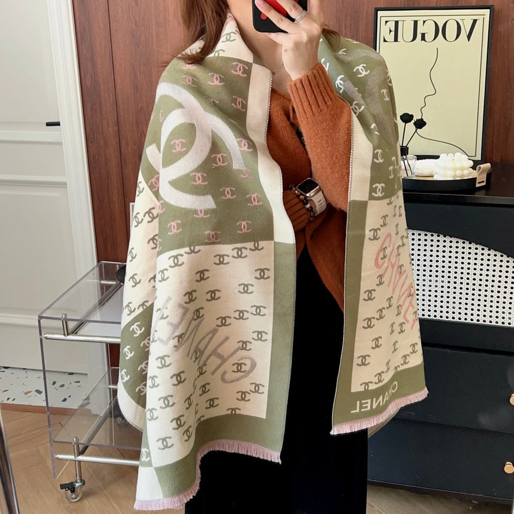 Fashion CC letter scarf