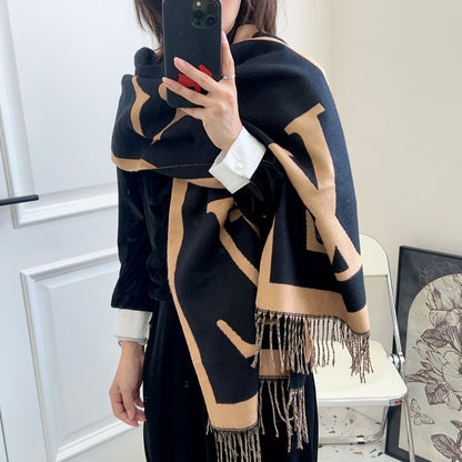 Fashion L letter scarf