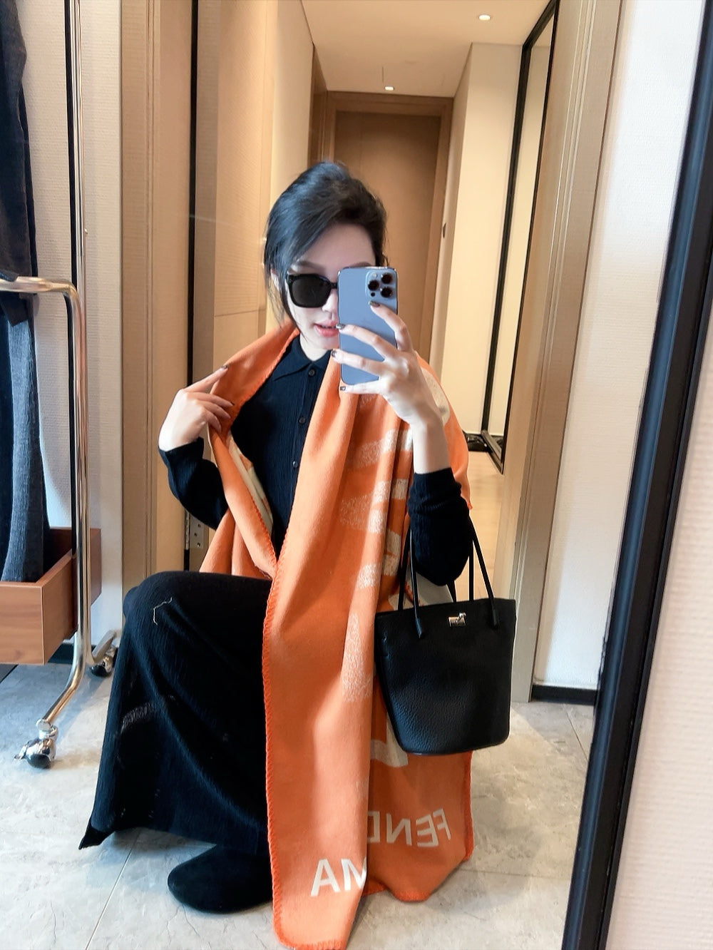 Fashion FF letter scarf