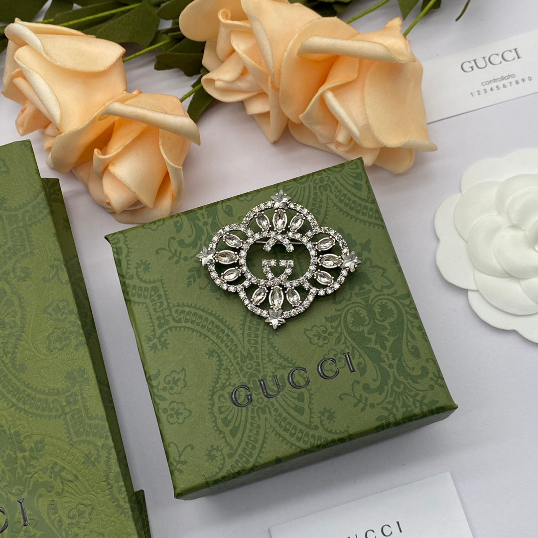Fashion GG diamond brooch