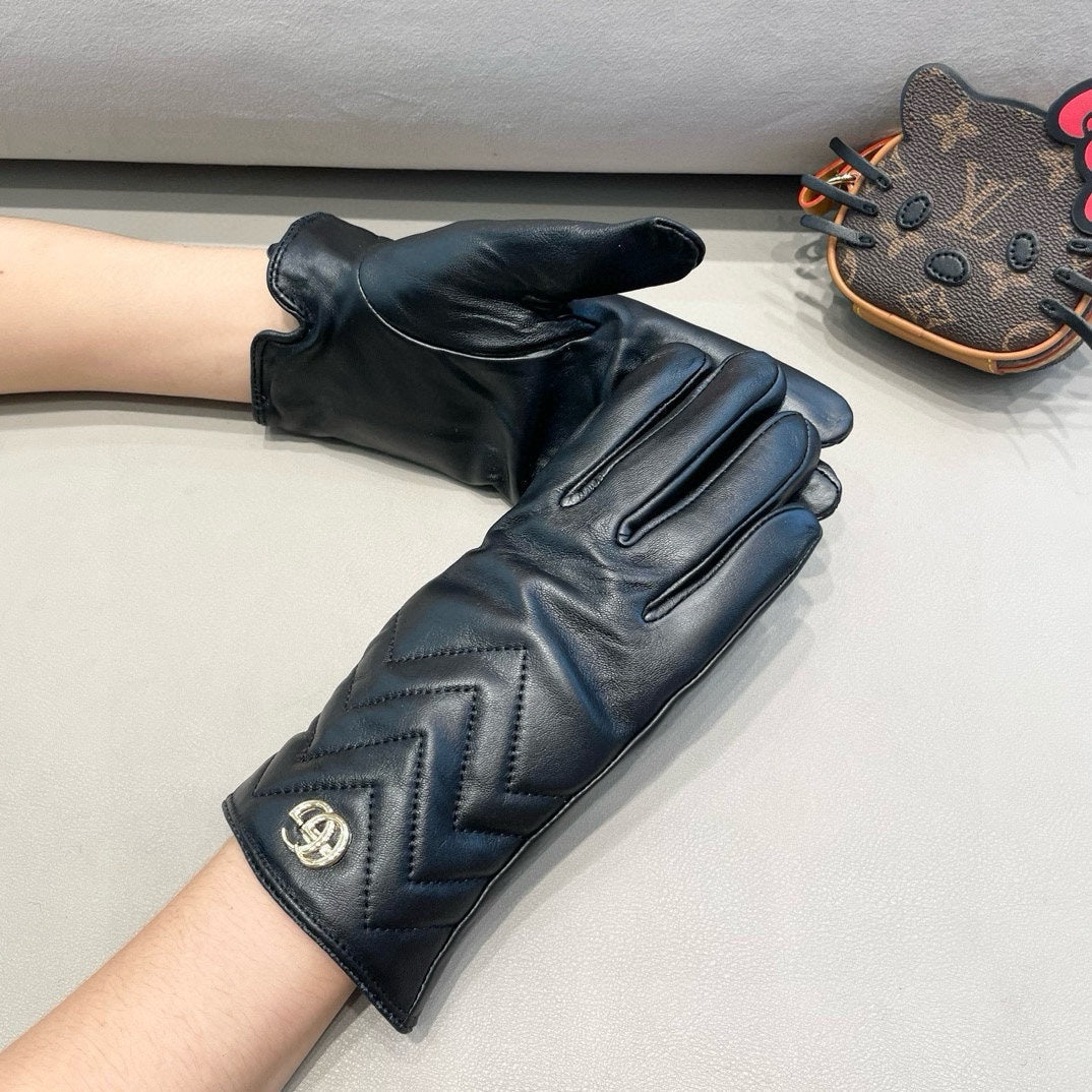 Fashion GG letter gloves
