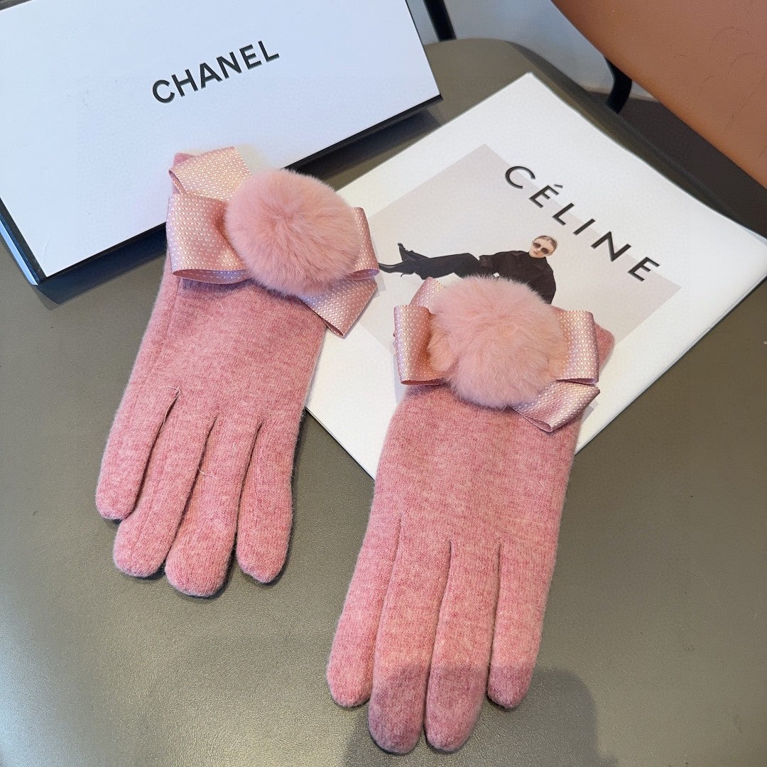 Fashion CC letter gloves