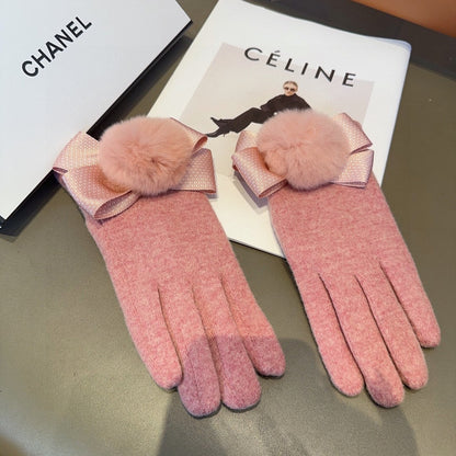 Fashion CC letter gloves