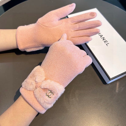 Fashion CC letter gloves