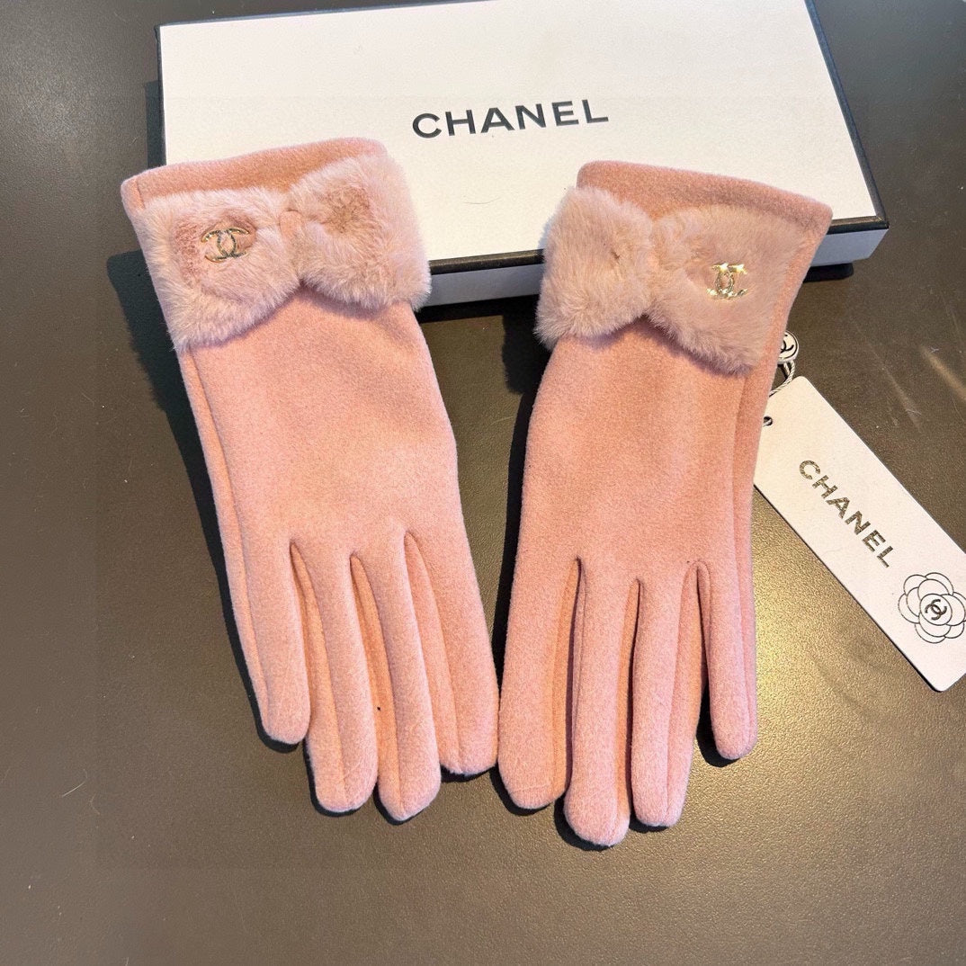 Fashion CC letter gloves