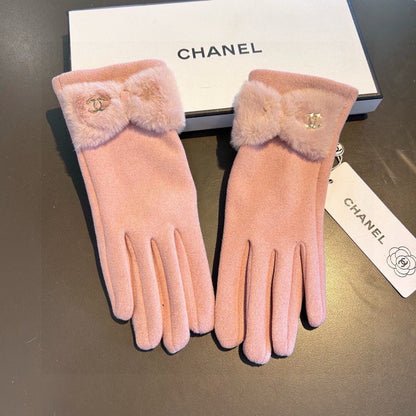 Fashion CC letter gloves