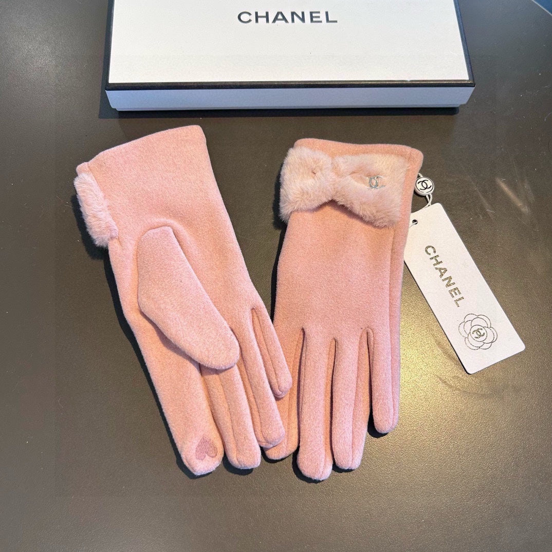 Fashion CC letter gloves