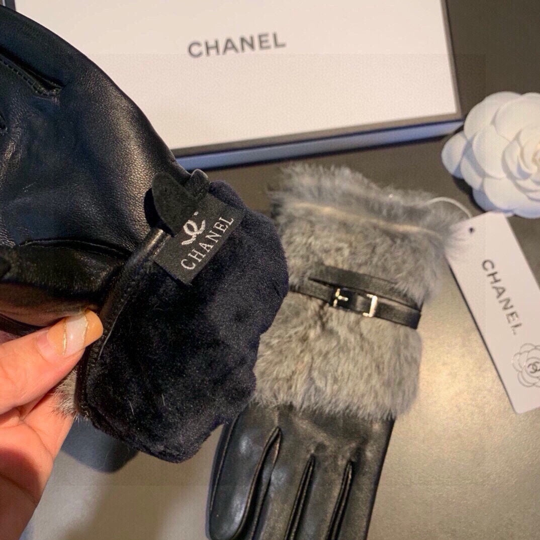 Fashion CC letter gloves