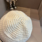 Fashionable plush CC bucket hat