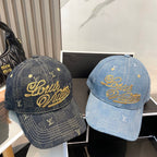 Fashionable four-leaf clover letter baseball cap