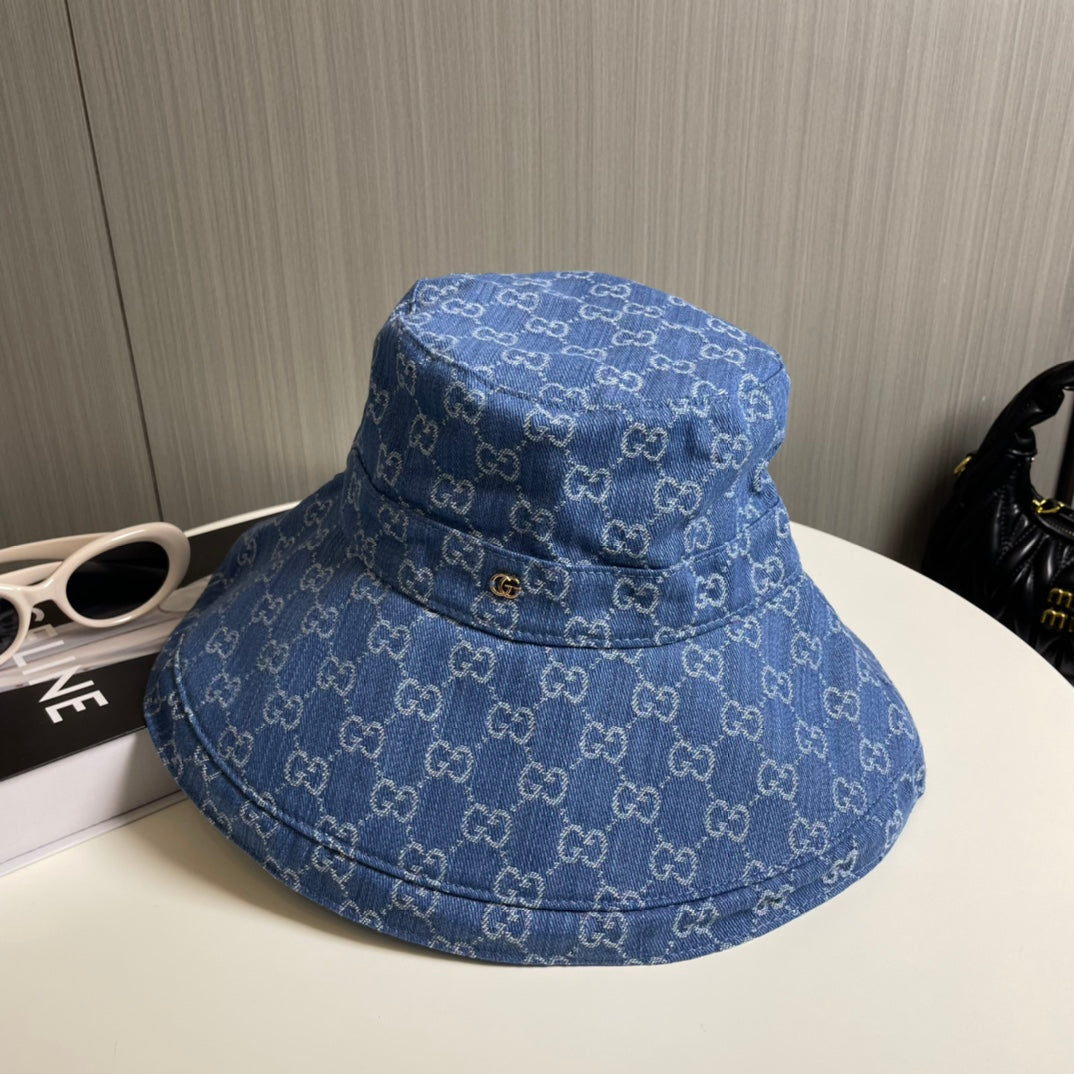 Fashionable GG letter bucket hat