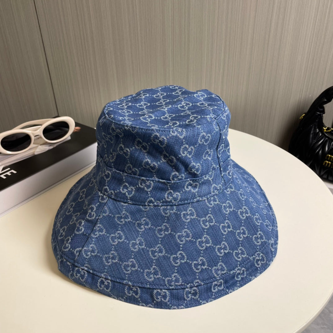 Fashionable GG letter bucket hat