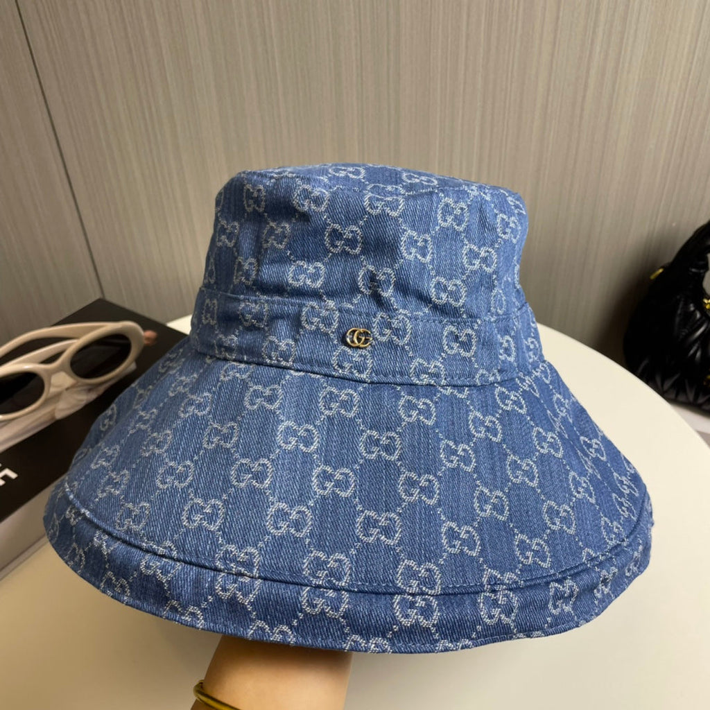 Fashionable GG letter bucket hat