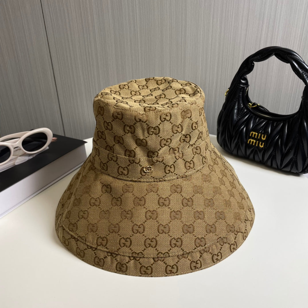 Fashionable GG letter bucket hat