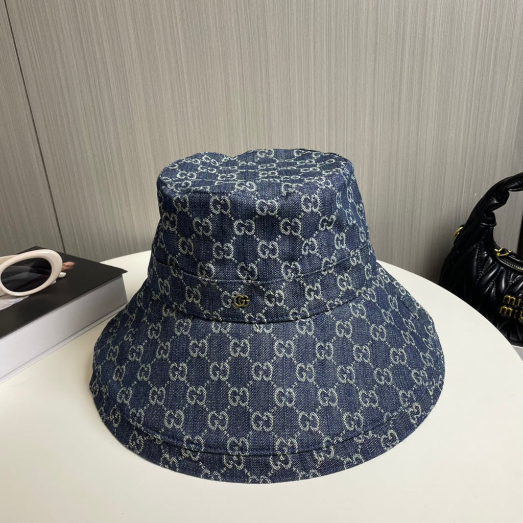 Fashionable GG letter bucket hat