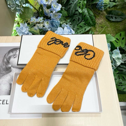Fashion CER letter gloves