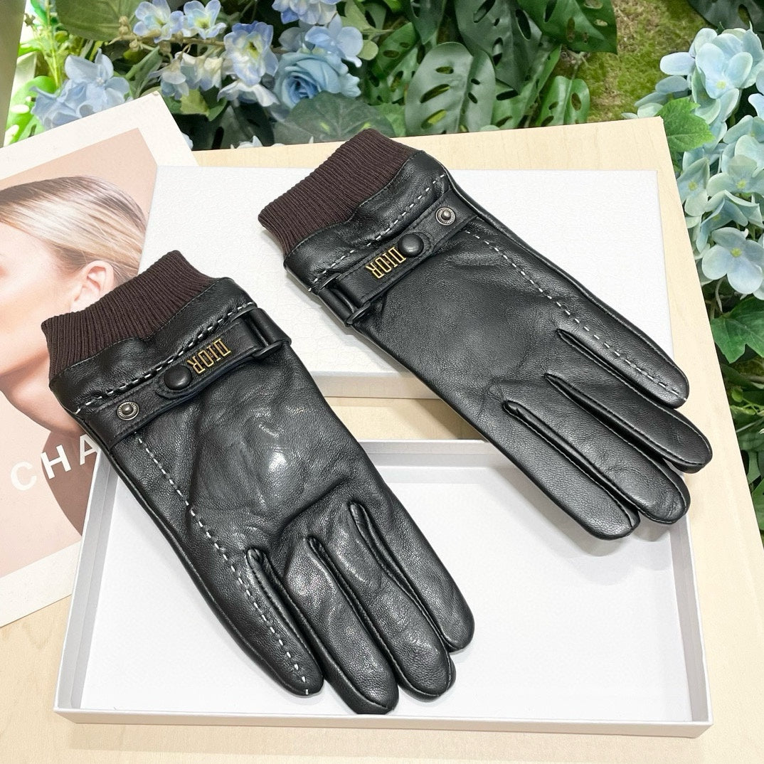 Fashion CD letter gloves
