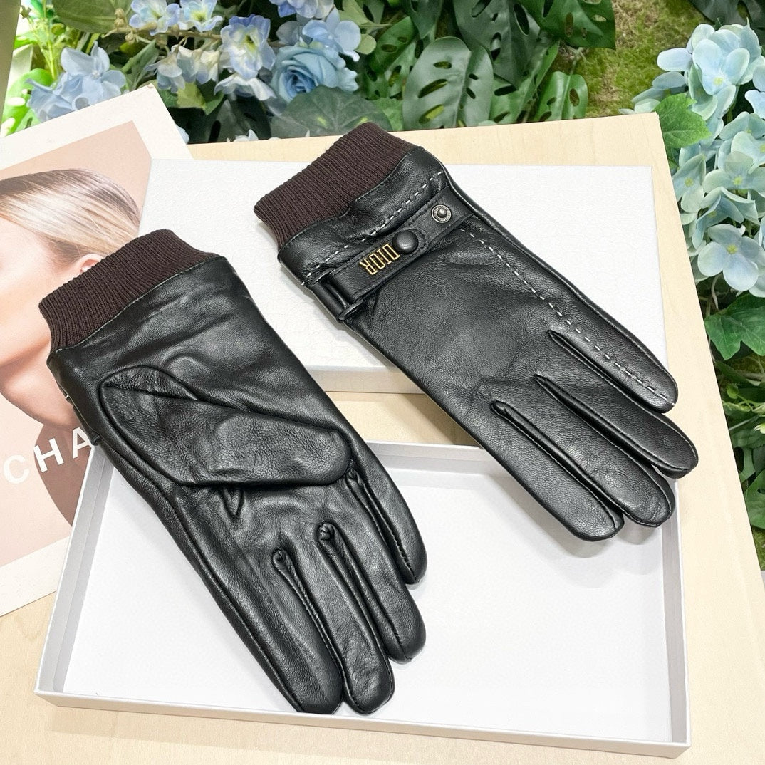 Fashion CD letter gloves