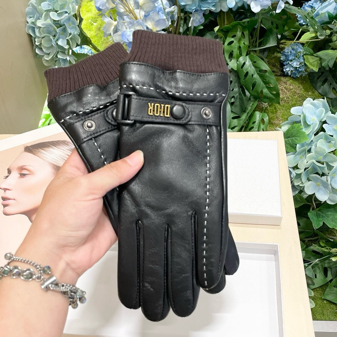 Fashion CD letter gloves