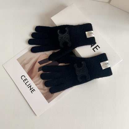 Fashion CEL letter gloves