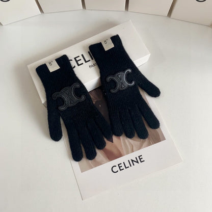 Fashion CEL letter gloves