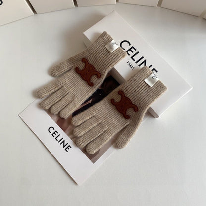 Fashion CEL letter gloves