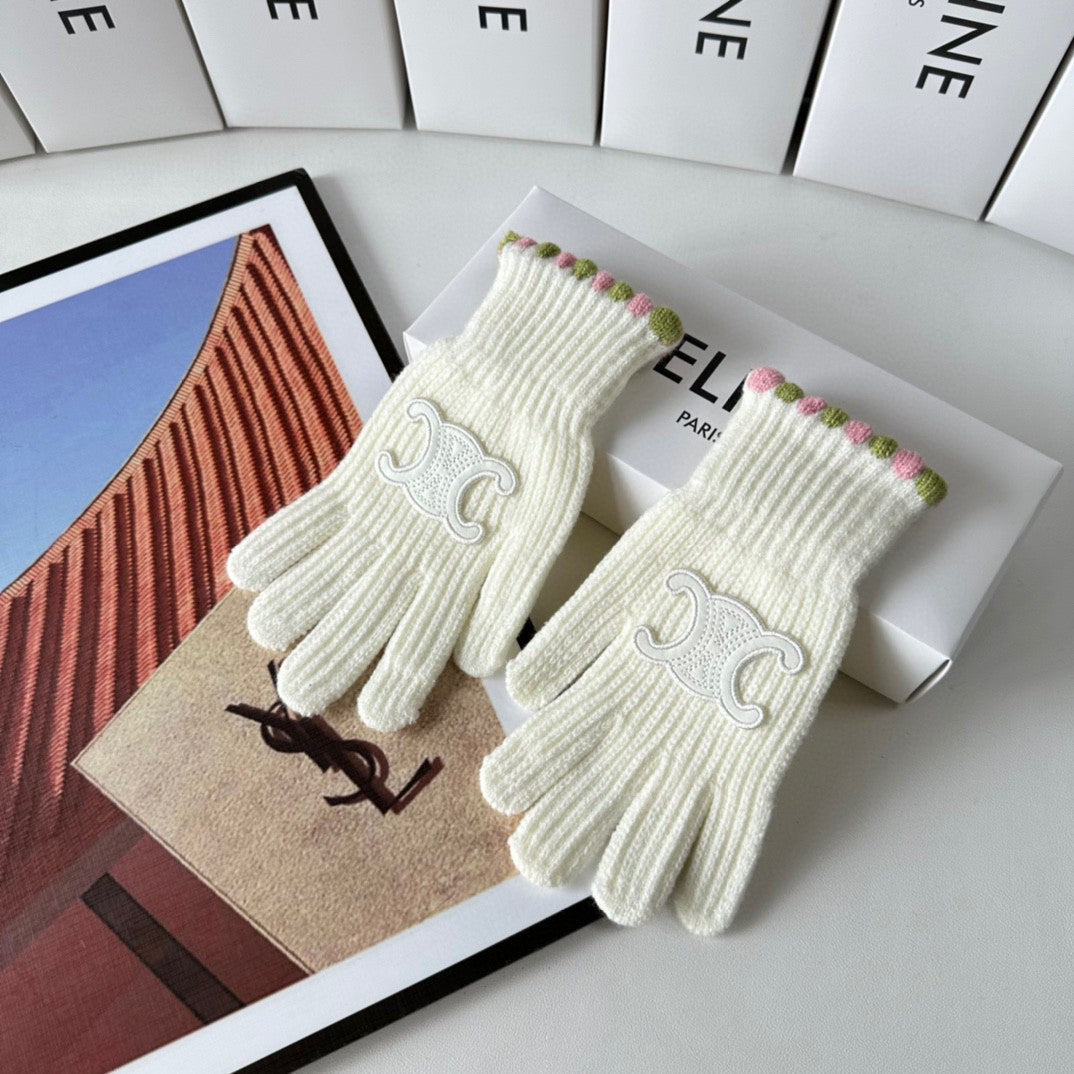 Fashion CEL letter gloves