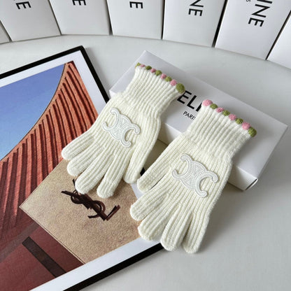 Fashion CEL letter gloves