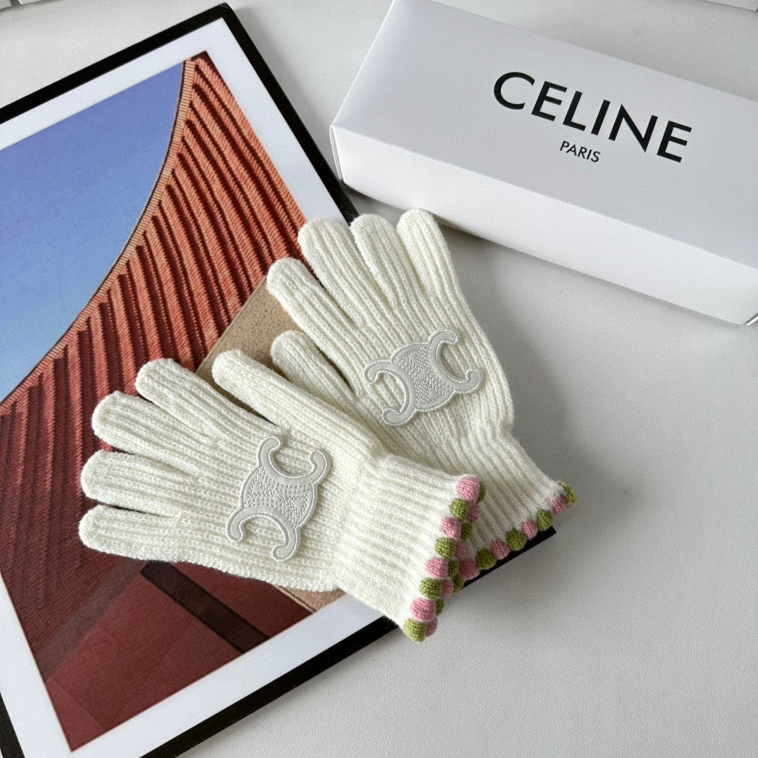 Fashion CEL letter gloves