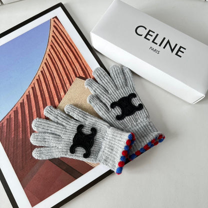 Fashion CEL letter gloves