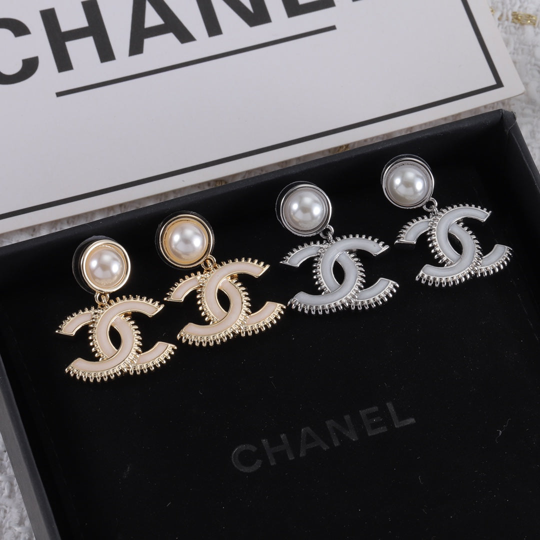 Fashion CC Pendant Earrings