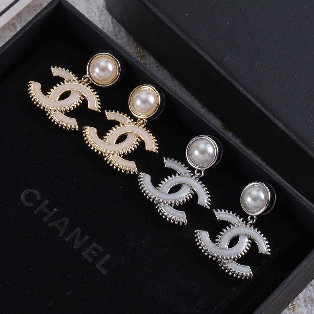 Fashion CC Pendant Earrings