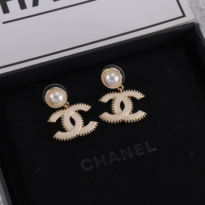 Fashion CC Pendant Earrings