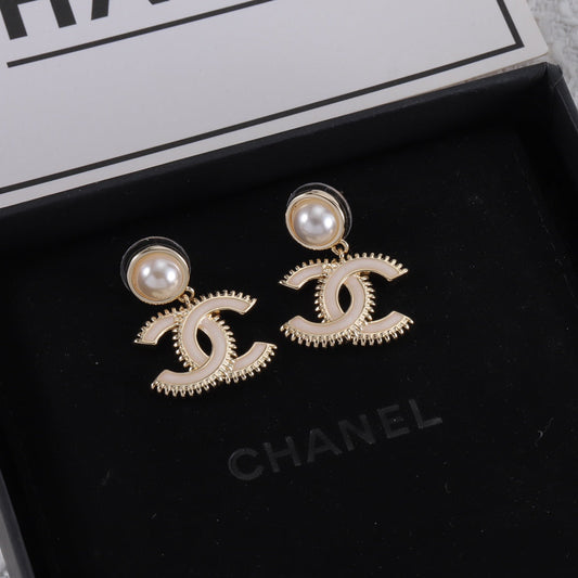 Fashion CC Pendant Earrings