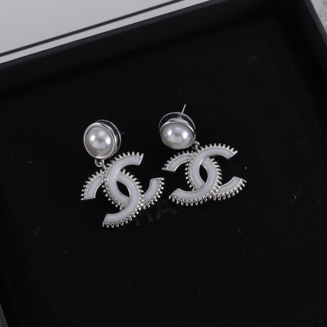 Fashion CC Pendant Earrings