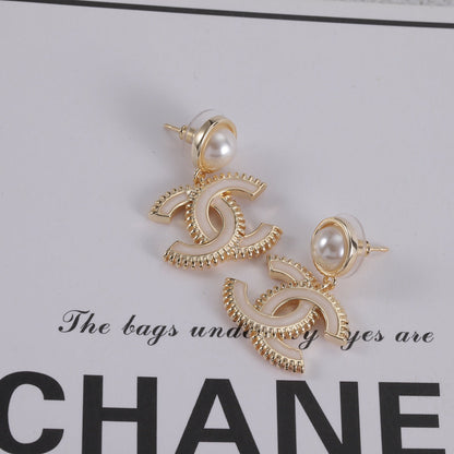 Fashion CC Pendant Earrings