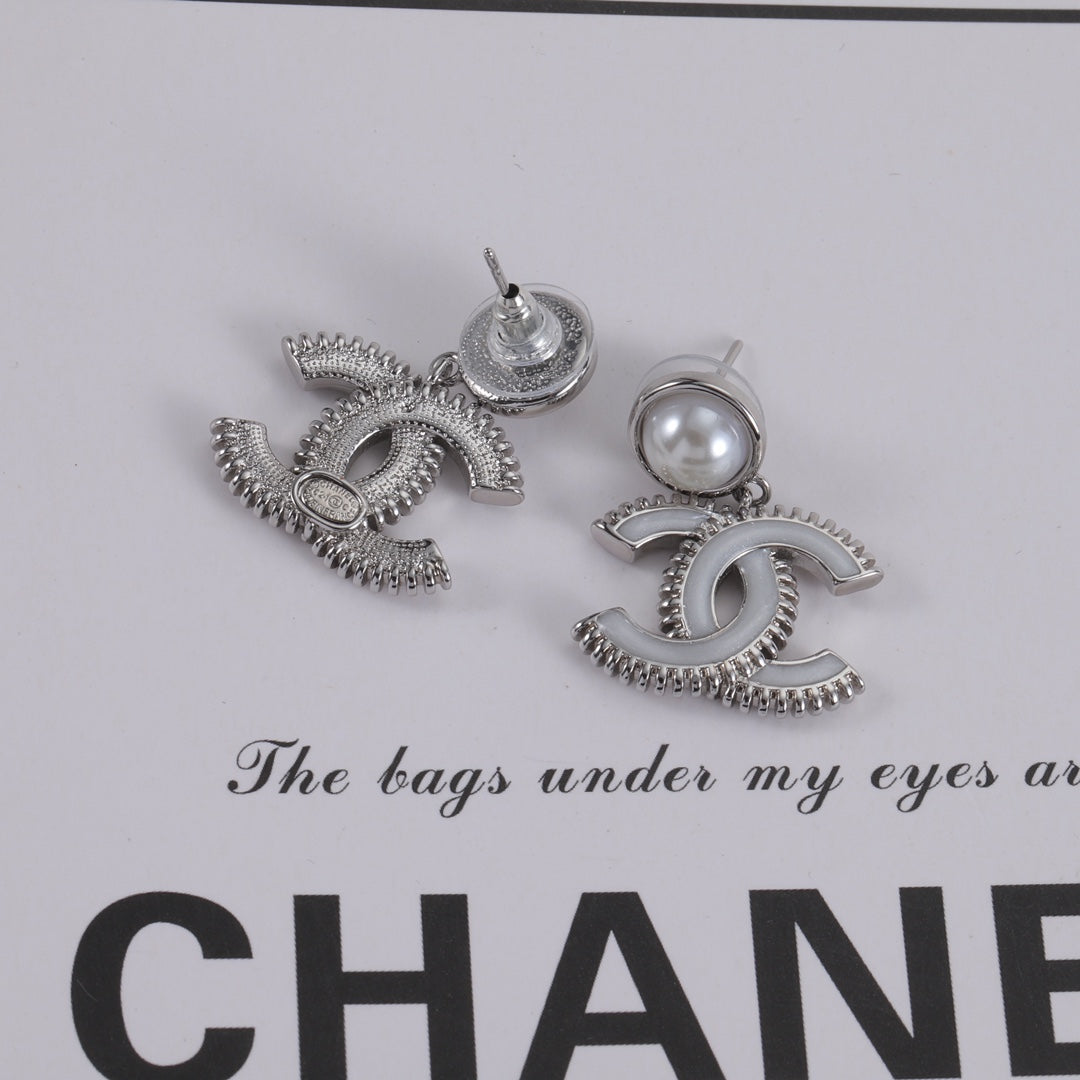 Fashion CC Pendant Earrings
