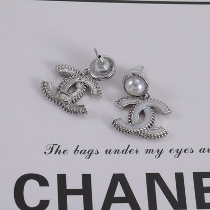 Fashion CC Pendant Earrings