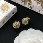 Fashion CD Round Earrings