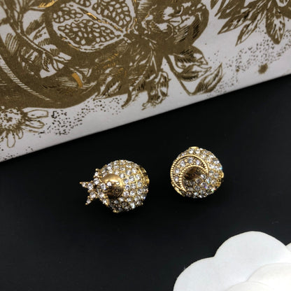 Fashion CD Round Earrings