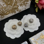 Fashion CD Round Earrings