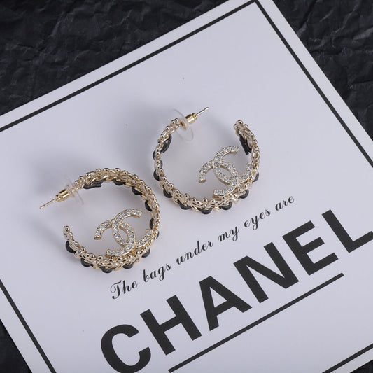 Fashion CC Half Circle Earrings