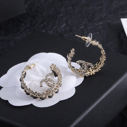 Fashion CC Half Circle Earrings