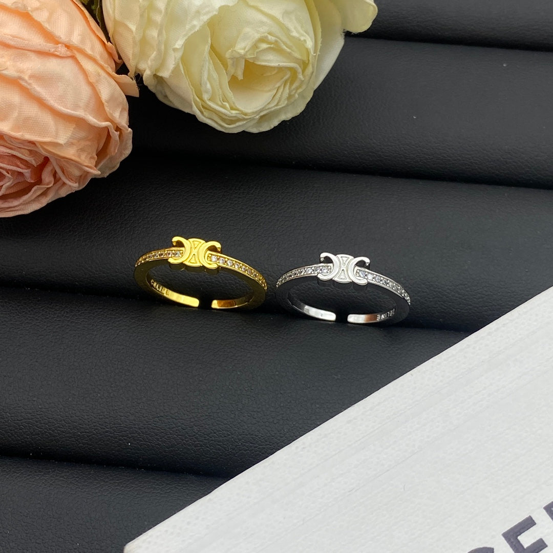 Fashion CE letter ring