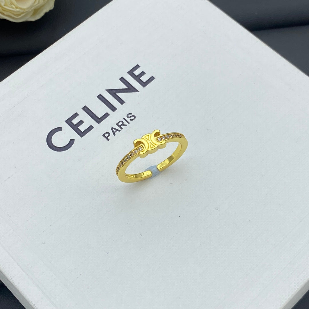 Fashion CE letter ring