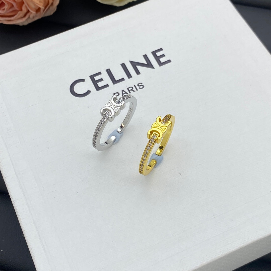 Fashion CE letter ring