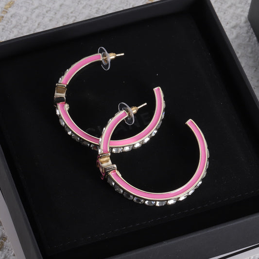 Fashion CC Rhinestone Earrings