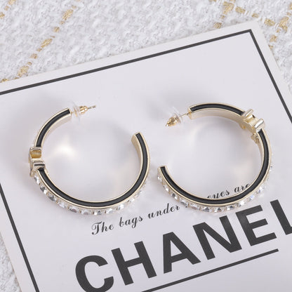Fashion CC Rhinestone Earrings