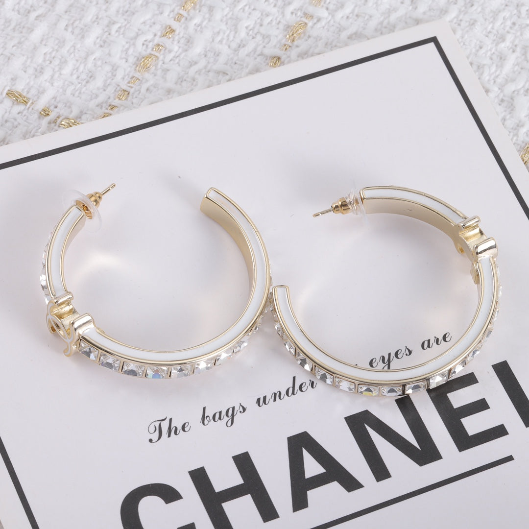Fashion CC Rhinestone Earrings