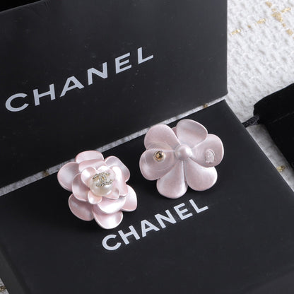 Fashion CC Flower Pearl Earrings